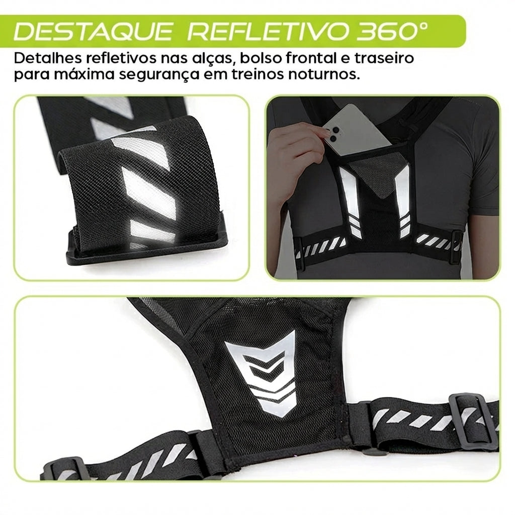 RunFlow™ – Colete Ultraleve Refletivo