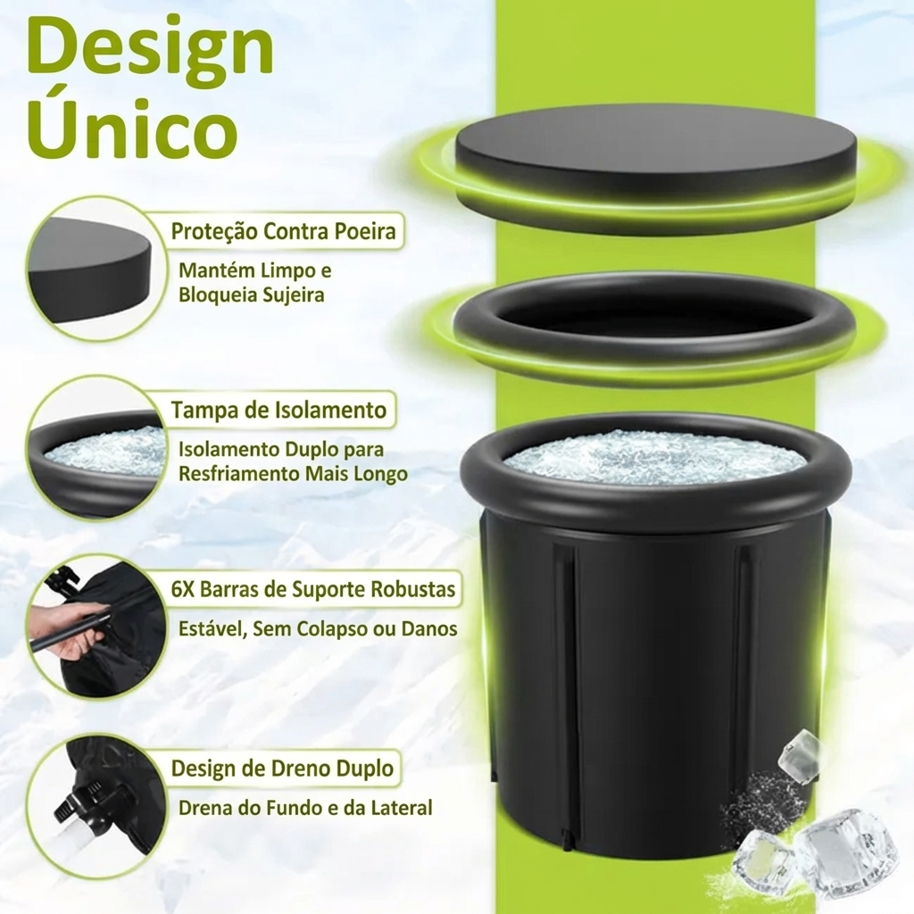 IceCore™ – Banheira de Gelo 300L