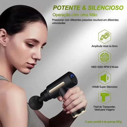 MuscleX™ Pro – Pistola de Massagem Profissional