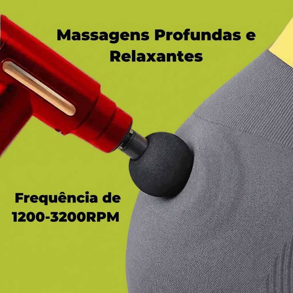 MuscleX™ Pro – Pistola de Massagem Profissional